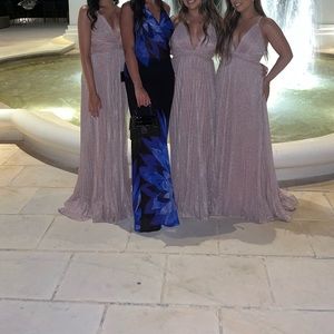 Sparkly Lilac pink champagne gown. Worn once size small